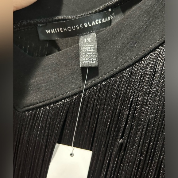 White House black market fringe black dress brand new with tags - Picture 3 of 4